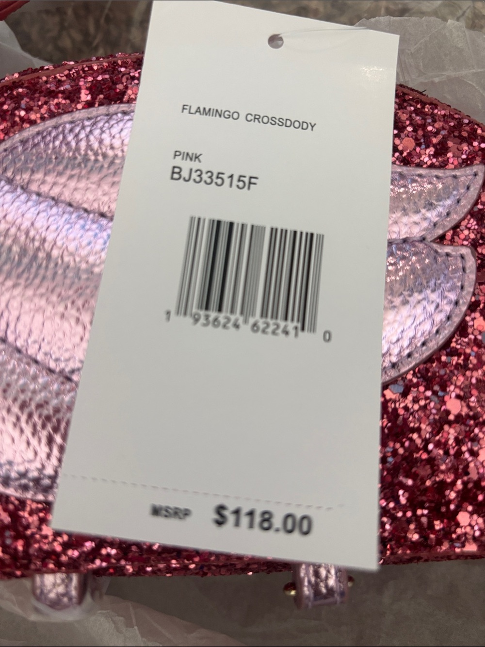 Betsey Johnson Santa flamingo purse NWT - Picture 7 of 7